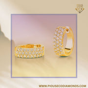 Gold and Lab-Grown Diamonds Earrings